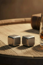 Titanium Scotch Chilling Cubes — Pair