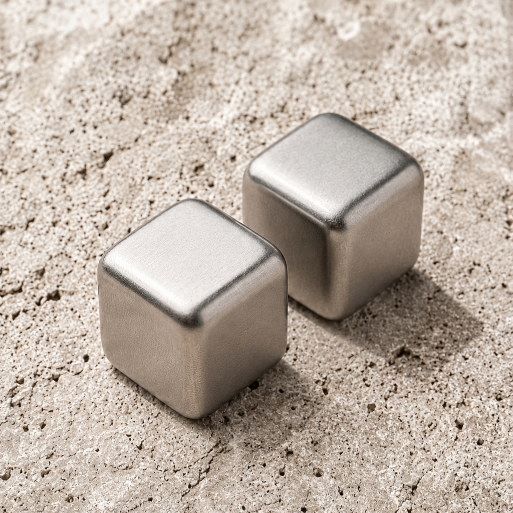 Titanium Scotch Chilling Cubes - Pair